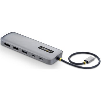 マルチポートアダプター/USB-C接続/デュアルモニター/DisplayPort 4K 60Hz/100W PD/5x USB 5Gbps/イーサネット/10-in-1 ドッキングステーション StarTech.com