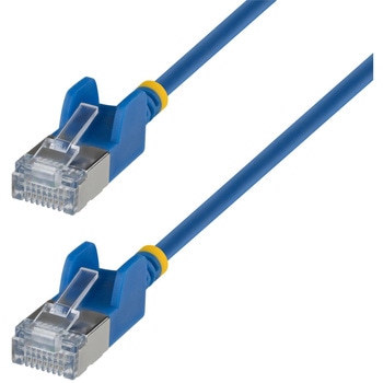 CAT6A LANケーブル/超スリム/ブルー/FTPシールド構造/純銅撚線/34AWG/スナッグレスRJ45/Fluke試験済/カテゴリ6A ギガビット対応/高密度配線用 StarTech.com