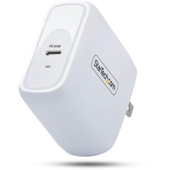 USB充電器/1ポートUSB-C/最大65W/PD対応/GaN採用/急速充電 Type-C 電源アダプター StarTech.com