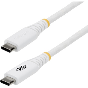 USB-Cケーブル/2m/USB 2.0/Type-C to Type-C/240W 5A PD EPR対応/USB-IF/オス-オス/ホワイト/しなやか&高耐久/高速充電 データ転送 StarTech.com