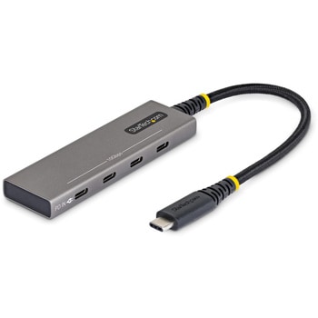 USB-Cハブ/4ポートUSB Type-C/10Gbps/100W PD/過電流保護/アルミ筐体/MacBook Dell ThinkPad HP iPad スマホ タブレット対応 StarTech.com