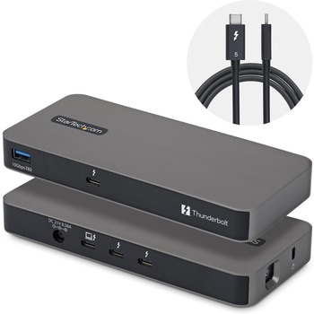 Thunderbolt 5ハブ/4ポート/3x TB5 80Gbps+1x USB-A 10Gbps/Thunderbolt Share KVM対応/8K60Hz/140W PD/USB4対応 StarTech.com