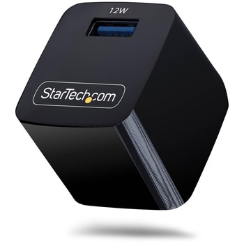 USB充電器/1ポートUSB-A/最大12W/5V/2.4A/iPhone Pro / 17 / 16・iPad・Samsung Galaxy対応/ブラック StarTech.com