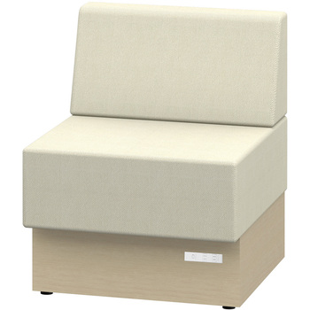 ノットワーク スタンダードソファ ローバック 直線タイプ コンセント付 W600<配送時組立サービス付> イトーキ