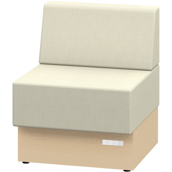 ノットワーク スタンダードソファ ローバック 直線タイプ コンセント付 W600<配送時組立サービス付> イトーキ