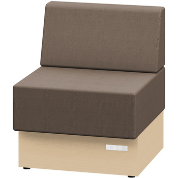 ノットワーク スタンダードソファ ローバック 直線タイプ コンセント付 W600<配送時組立サービス付> イトーキ