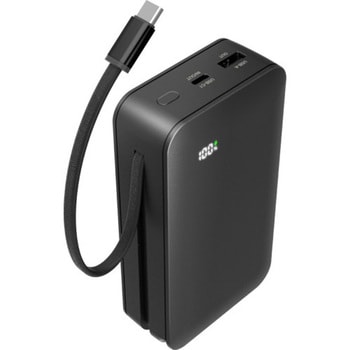 PD67W 準固体モバイルバッテリー 20000 C2+A ブラック 多摩電子
