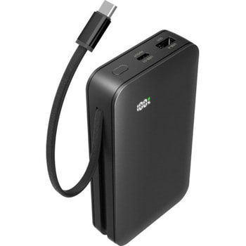 PD67W 準固体モバイルバッテリー 15000 C2+A ブラック 多摩電子