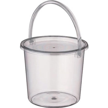 座れるスケスケ透明バケツ9L 5個 あみのエーワン