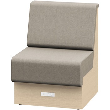 ノットワーク 収納付ソファ ローバック 直線タイプ コンセント付 W600<配送時組立サービス付> イトーキ