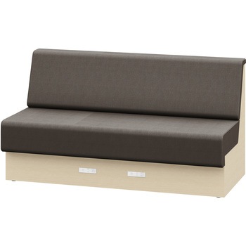 ノットワーク 収納付ソファ ローバック 直線タイプ コンセント付 W1500<配送時組立サービス付> イトーキ
