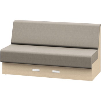 ノットワーク 収納付ソファ ローバック 直線タイプ コンセント付 W1500<配送時組立サービス付> イトーキ