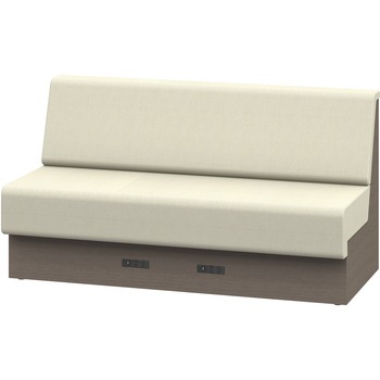 ノットワーク 収納付ソファ ローバック 直線タイプ コンセント付 W1500<配送時組立サービス付> イトーキ