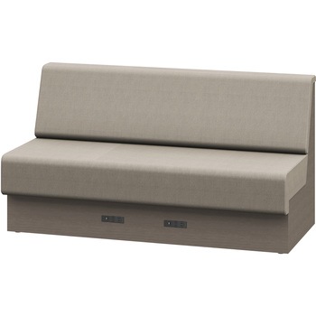 ノットワーク 収納付ソファ ローバック 直線タイプ コンセント付 W1500<配送時組立サービス付> イトーキ