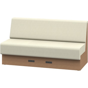 ノットワーク 収納付ソファ ローバック 直線タイプ コンセント付 W1500<配送時組立サービス付> イトーキ