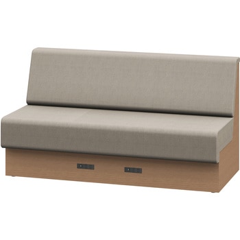 ノットワーク 収納付ソファ ローバック 直線タイプ コンセント付 W1500<配送時組立サービス付> イトーキ