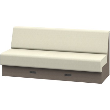 ノットワーク 収納付ソファ ローバック 直線タイプ コンセント付 W1800<配送時組立サービス付> イトーキ