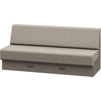 ノットワーク 収納付ソファ ローバック 直線タイプ コンセント付 W1800<配送時組立サービス付> イトーキ