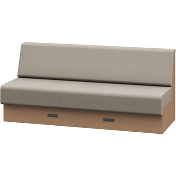 ノットワーク 収納付ソファ ローバック 直線タイプ コンセント付 W1800<配送時組立サービス付> イトーキ