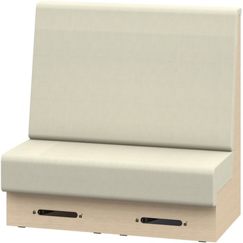 ノットワーク 収納付ソファ ハイバック 直線タイプ キャスター付 W1200<配送時組立サービス付> イトーキ