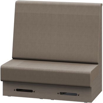 ノットワーク 収納付ソファ ハイバック 直線タイプ キャスター付 W1200<配送時組立サービス付> イトーキ