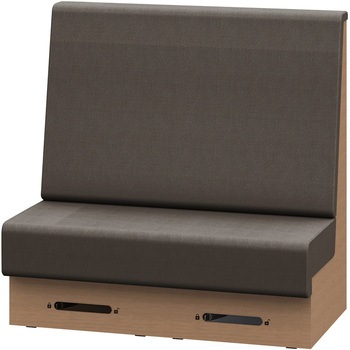 ノットワーク 収納付ソファ ハイバック 直線タイプ キャスター付 W1200<配送時組立サービス付> イトーキ