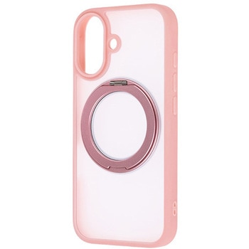 iPhone 17 HBケース シルキーマット マグ充電対応 リング付/ピンク レイ・アウト