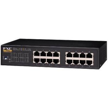 16ポート 10/100/1000Mbps イーサネットスイッチ FXC