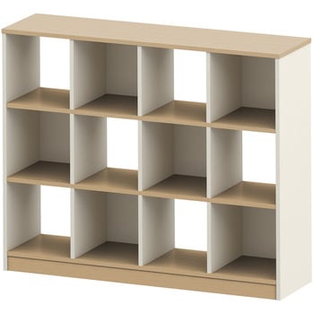 ノットワーク オープンシェルフ 3×4タイプ バックパネル付<配送時組立サービス付> イトーキ
