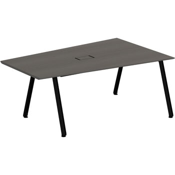 アフィーノ ミーティングテーブル 台形型 配線カバー付 連結ワイヤリング・アルミ塗装脚 W1800<配送時組立サービス付> イトーキ