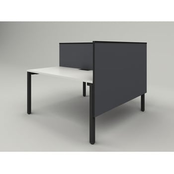 アクトリンク エンドパネル(グループ・ハブテーブル用)フレームタイプ D1400用 机上H450 布地C<配送時組立サービス付> イトーキ