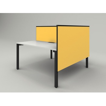 アクトリンク エンドパネル(グループ・ハブテーブル用)フレームタイプ D1400用 机上H450 布地C<配送時組立サービス付> イトーキ