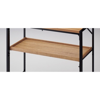 新型ハコマルシェワゴン用/中間棚セット 本体奥行60cmブラック用 幅90cm×奥行40cm ストア・エキスプレス