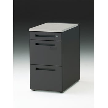 CZRデスク 脇机D700用 A4・2段+ペントレイ引出し ロングレールタイプ ダイヤル錠<配送時組立サービス付> イトーキ