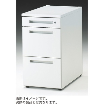 CZRデスク 脇机D700用 A4・2段+ペントレイ引出し ロングレールタイプ ダイヤル錠<配送時組立サービス付> イトーキ