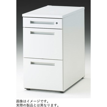 CZRデスク 脇机D700用 A4・2段+ペントレイ引出し ロングレールタイプ ダイヤル錠<配送時組立サービス付> イトーキ