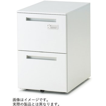 CZRワゴン A4・2段 ロング キャスターロック付 ゼロリセットダイヤル錠<配送時組立サービス付> イトーキ