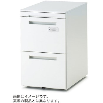 CZRレベルアップワゴン A4・2段+ペントレイ引出し ゼロリセットダイヤル錠 キャスターロック付<配送時組立サービス付> イトーキ