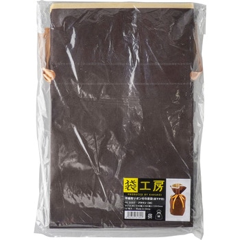 不織布リボン付巾着袋(マチ付) カクケイ