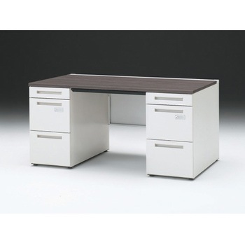 CZRデスク 両袖机 ロングレールタイプ ダイヤル錠 センター引出し付 W1500×D800<配送時組立サービス付> イトーキ