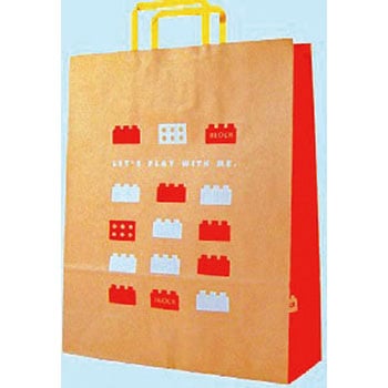 手提紙袋 ブロック カクケイ