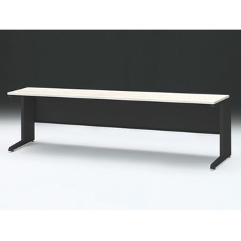 CZRデスク 平机 センター引出しなし L脚 W2400×D700<配送時組立サービス付> イトーキ