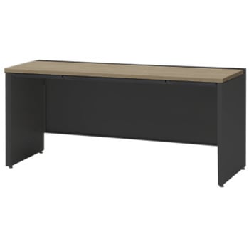 CZRデスク 対向配線用平机 センター引出し付 パネル脚 W1600×D600<配送時組立サービス付> イトーキ