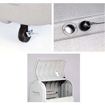 テラモト 集積保管容器 ワイドペールST350 キャスターなし W705×D750×H1065mm 約350L DS-259-135-0 DS-221-050-5 ワイドペールキャスター付 1個 テラモト 通販モノタロウ