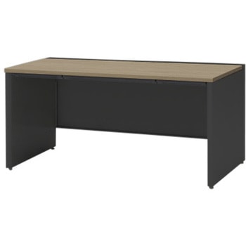 CZRデスク 対向配線用平机 センター引出し付 パネル脚 W1500×D800<配送時組立サービス付> イトーキ