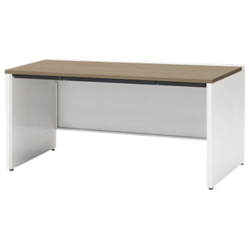 CZRデスク 対向配線用平机 センター引出し付 パネル脚 W1500×D800<配送時組立サービス付> イトーキ