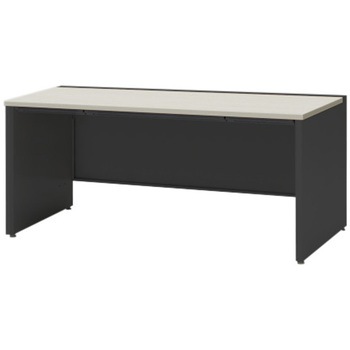 CZRデスク 対向配線用平机 センター引出し付 パネル脚 W1600×D800<配送時組立サービス付> - イトーキ