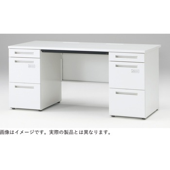 CZR TypeS 両袖デスク ダイヤル錠 浅型センター引出しなし W1500×D700<配送時組立サービス付> イトーキ