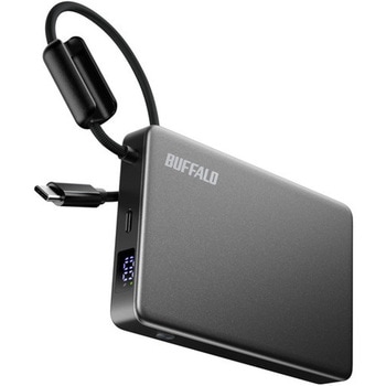 半固体モバイルバッテリー 10000mAh 30W ブラック BUFFALO(バッファロー)