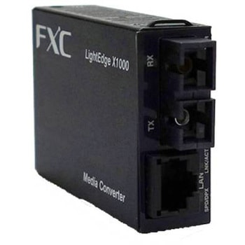 100BASE-TX to 100BASE-FX(シングルモード SCコネクタ 15Km) 2芯型リピータ・マイクロメディアコンバータ FXC
